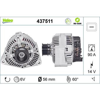 Alternateur VALEO OEM 0111540302