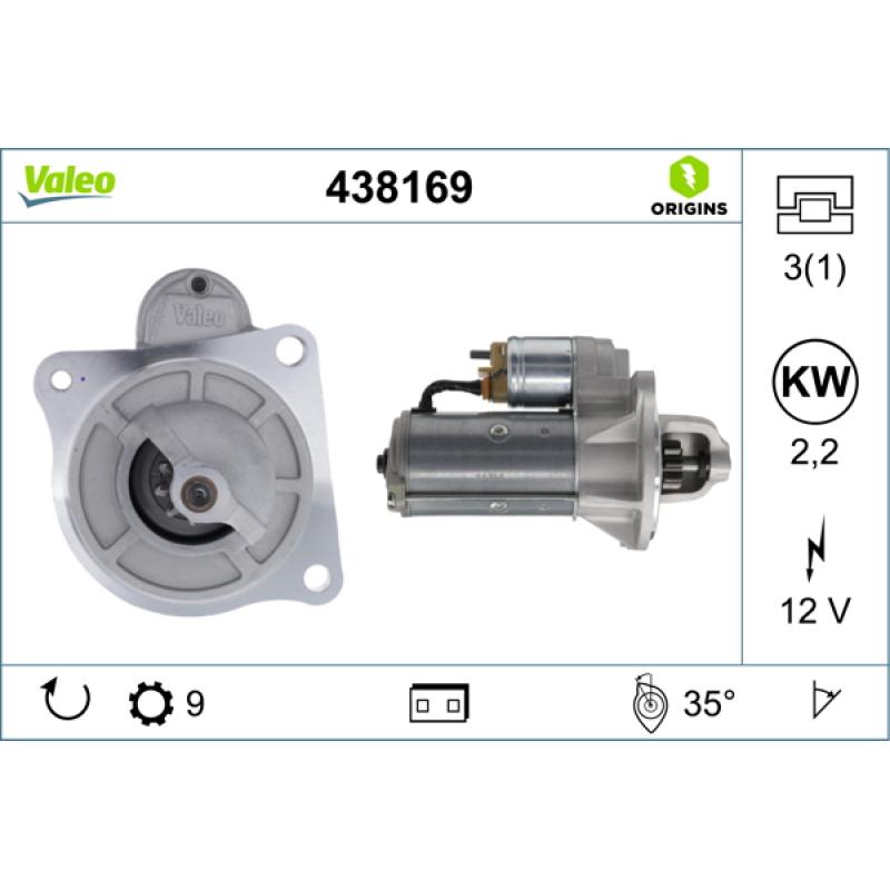 Démarreur VALEO 438169 - Visuel 1