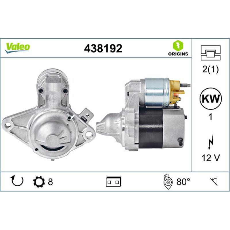 Démarreur VALEO 438192 - Visuel 1