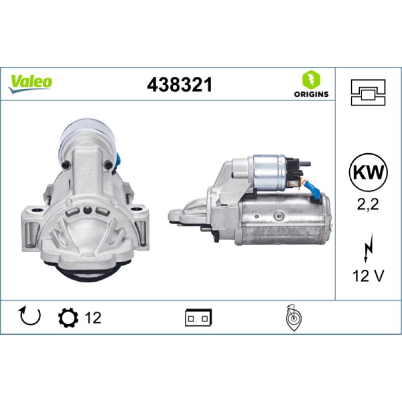 Démarreur VALEO 438321 - Visuel 1