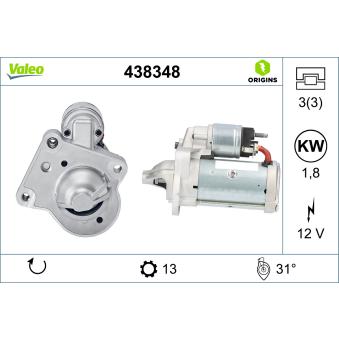 Démarreur VALEO 438348