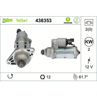 Démarreur VALEO 438353