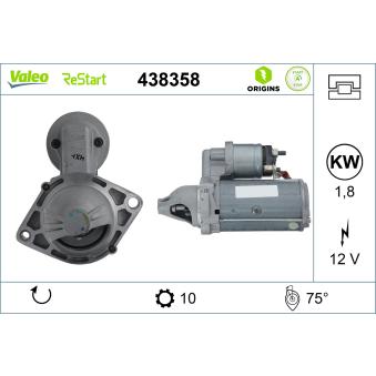 Démarreur VALEO OEM 55570445