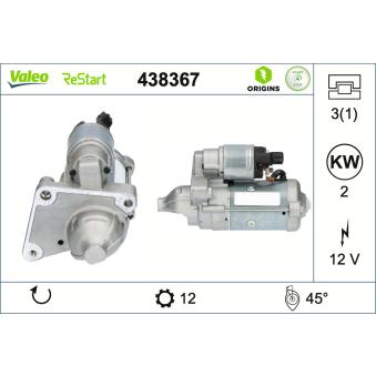 Démarreur VALEO 438367
