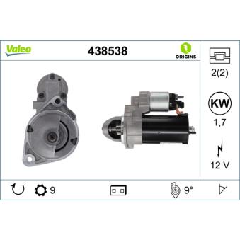 Démarreur VALEO OEM 12417537513 Démarreur VALEO OEM 12417537513