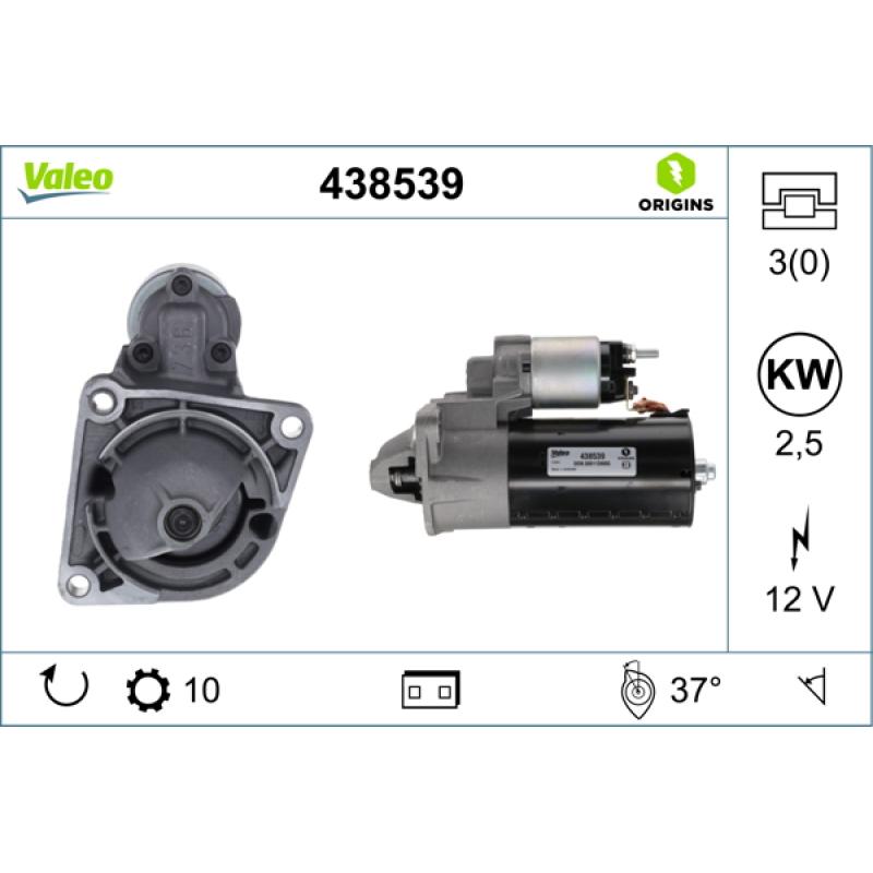 Démarreur VALEO 438539 - Visuel 1