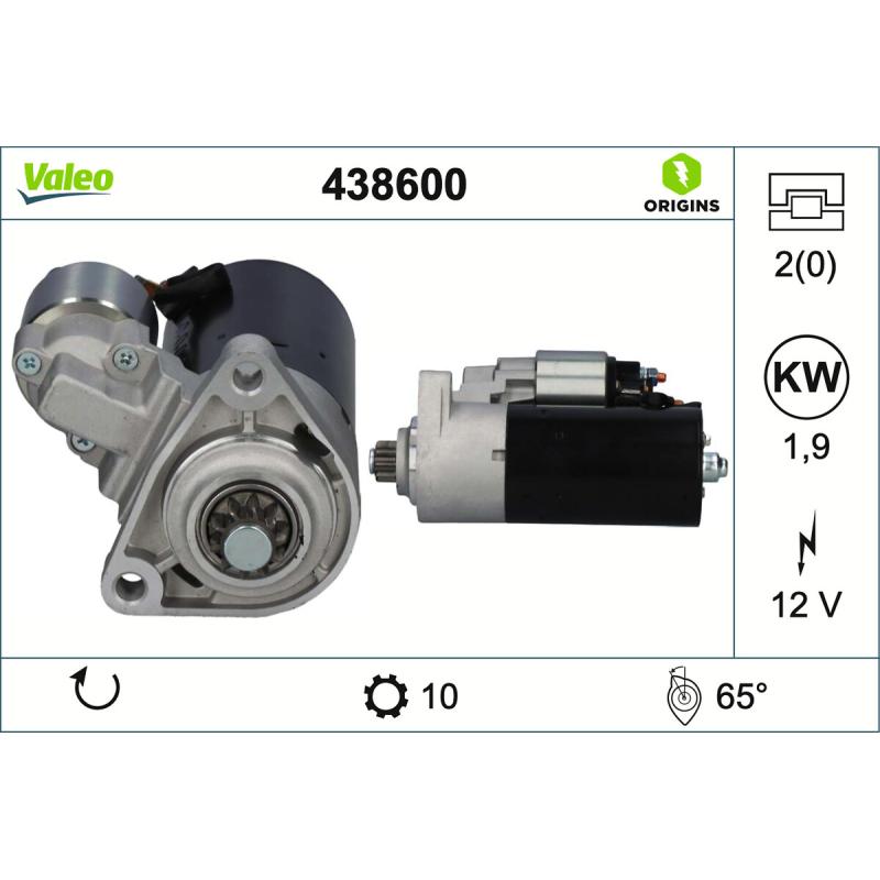 Démarreur VALEO 438600 - Visuel 1