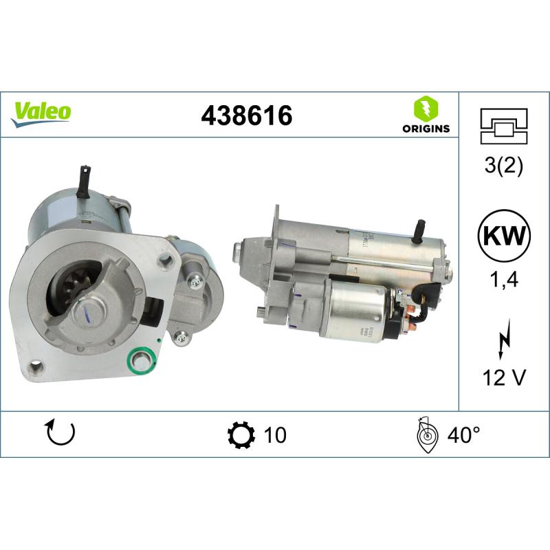 Démarreur VALEO 438616 - Visuel 1