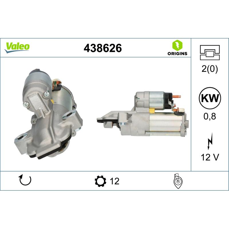 Démarreur VALEO 438626 - Visuel 1