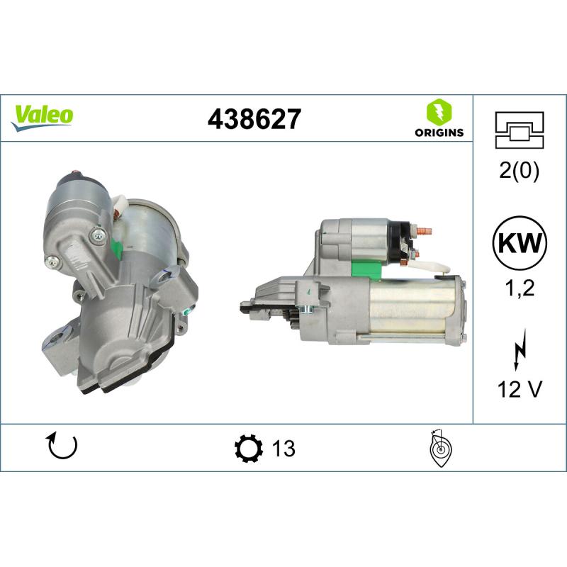 Démarreur VALEO 438627 - Visuel 1