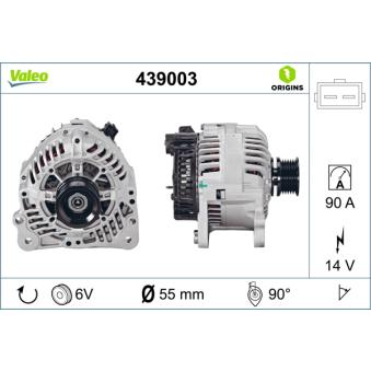 Alternateur VALEO OEM 028903018A