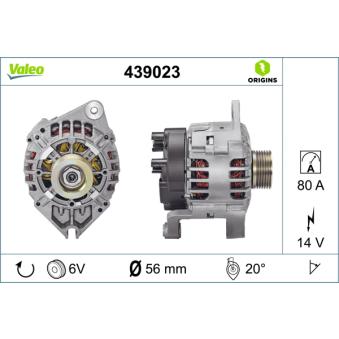 Alternateur VALEO OEM 5705l0