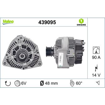 Alternateur VALEO OEM 101549902