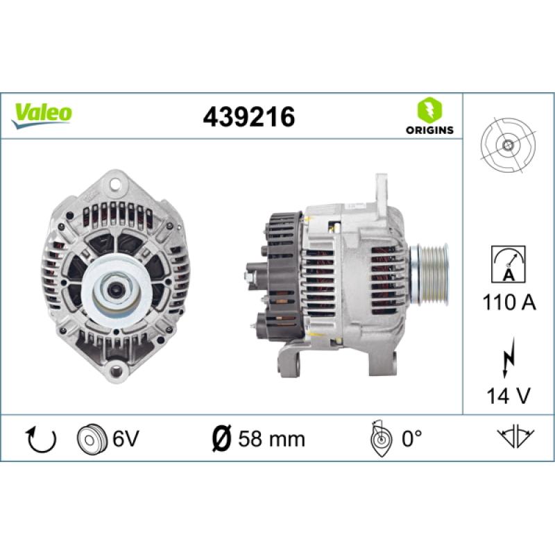 Alternateur VALEO 439216 - Visuel 1