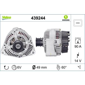 Alternateur VALEO OEM 0091544202