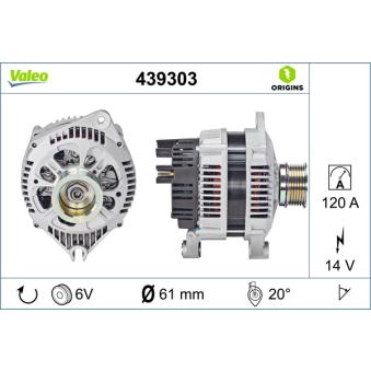 Alternateur VALEO OEM 500362607