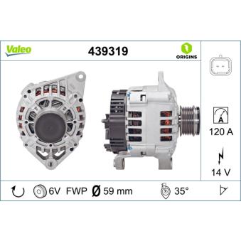 Alternateur VALEO OEM 8251648