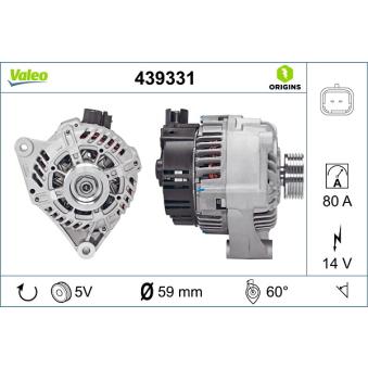 Alternateur VALEO OEM 5705GG