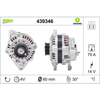 Alternateur VALEO OEM 3730022011