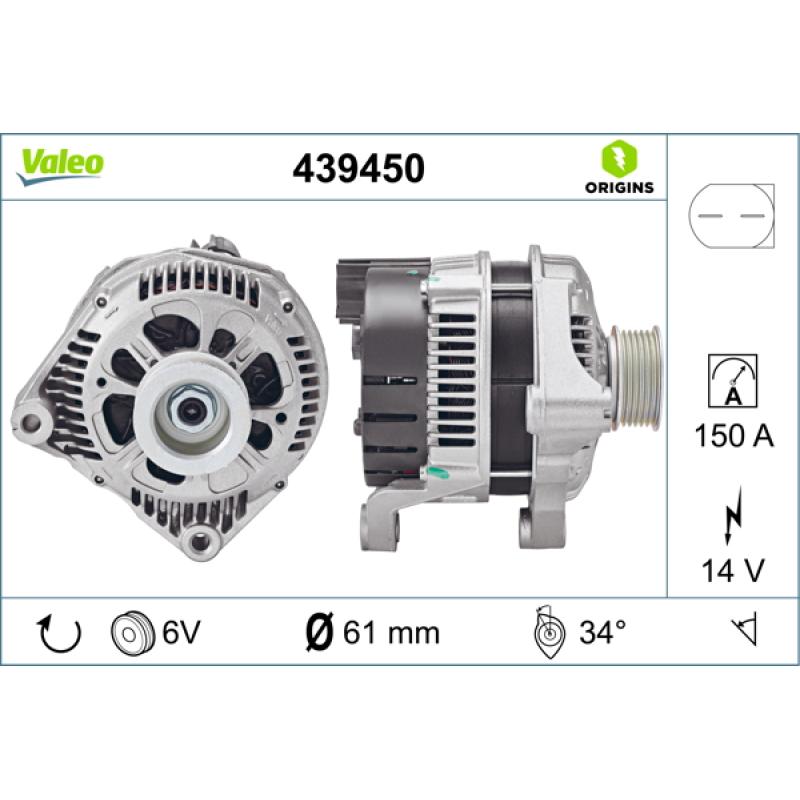 Alternateur VALEO 439450 - Visuel 1