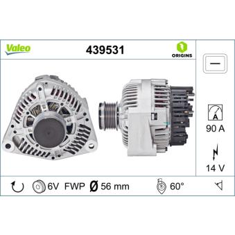 Alternateur VALEO OEM A010154490280