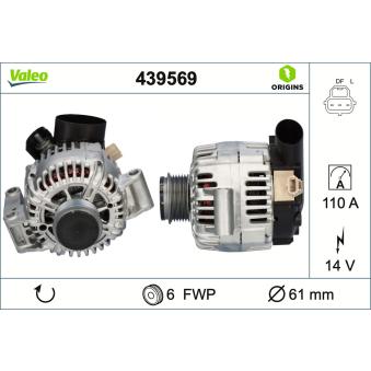 Alternateur VALEO OEM 1151639