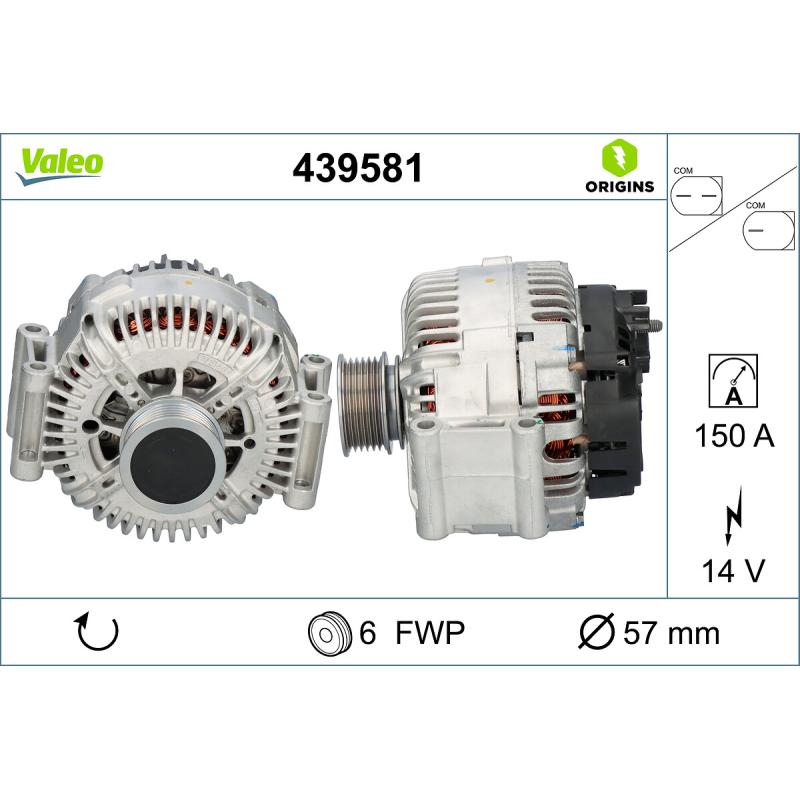 Alternateur VALEO 439581 - Visuel 1