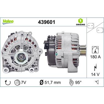 Alternateur VALEO 439601 pour MINI MINI 3.0d - 235cv