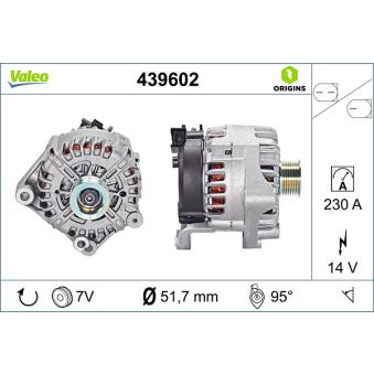 Alternateur VALEO 439602 pour MINI MINI 3.0d - 235cv