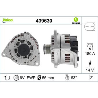 Alternateur VALEO OEM 504280012