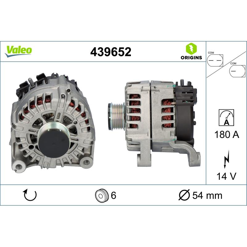 Alternateur VALEO 439652 - Visuel 1