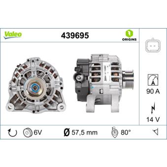 Alternateur VALEO OEM 5705CQ