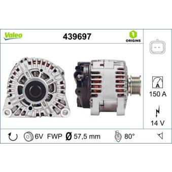 Alternateur VALEO OEM 5705G8