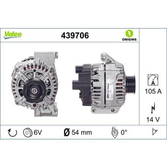 Alternateur VALEO OEM 5705NY