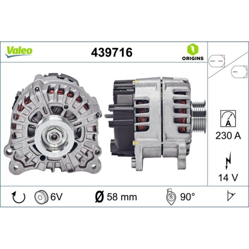 Alternateur VALEO 439716 - Visuel 1