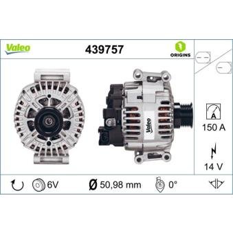 Alternateur VALEO OEM A0009060501