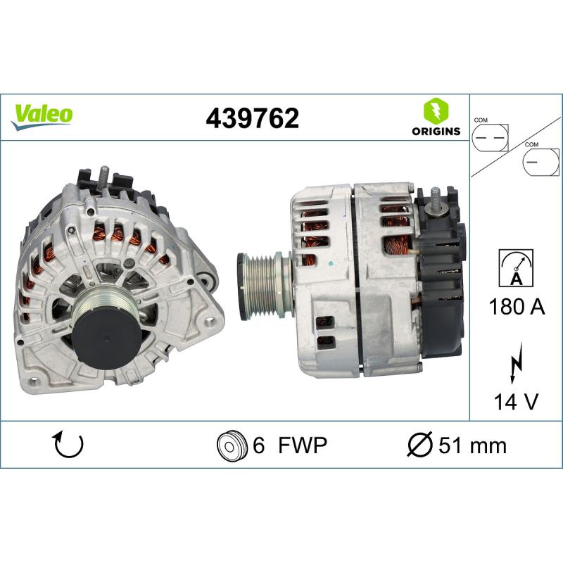 Alternateur VALEO 439762 - Visuel 1