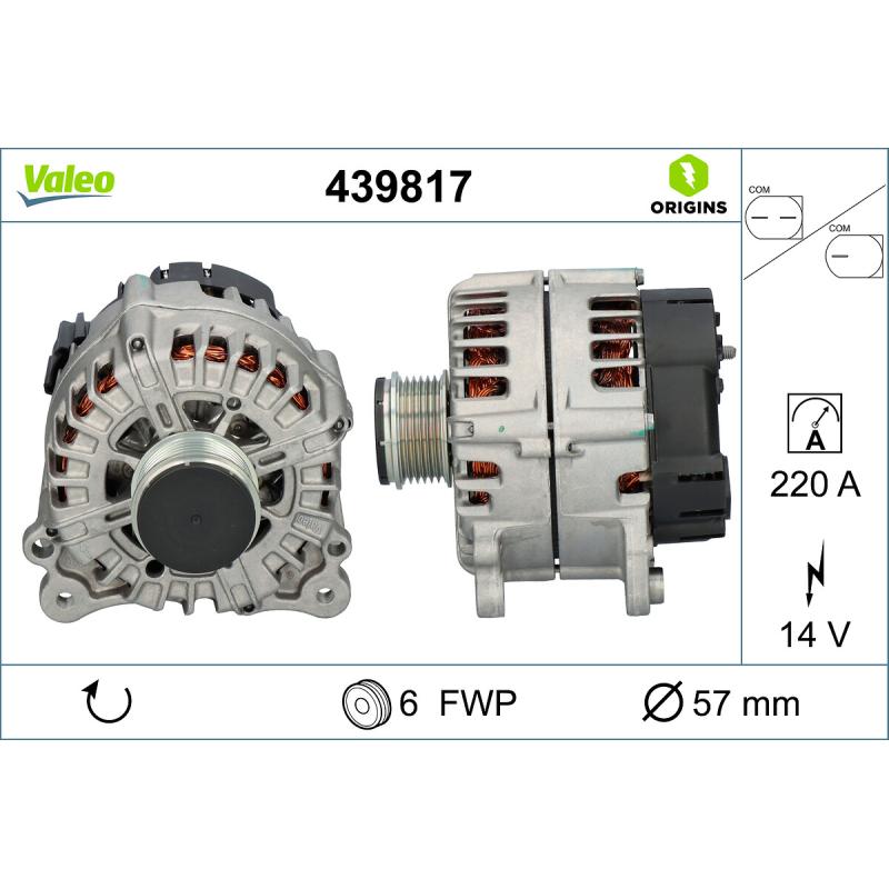 Alternateur VALEO 439817 - Visuel 1