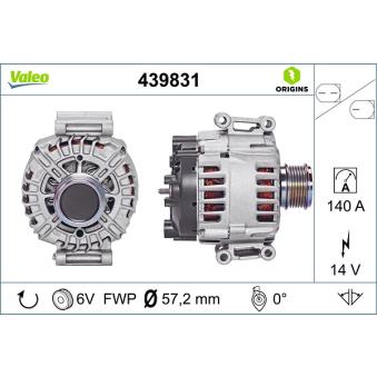 Alternateur VALEO OEM 06J903023N