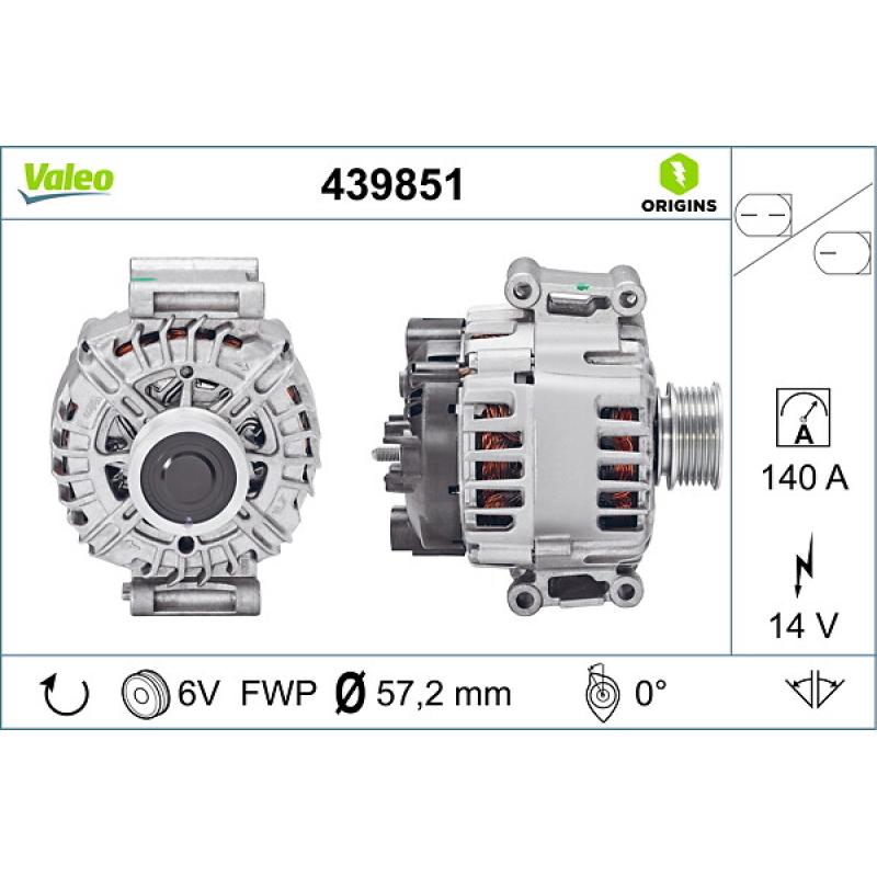 Alternateur VALEO 439851 - Visuel 1