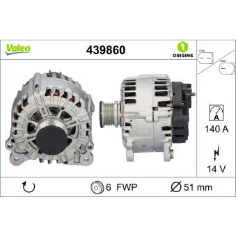 Alternateur VALEO OEM 03L903024T