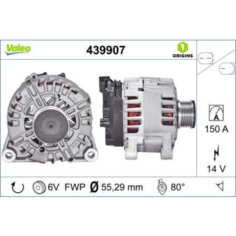 Alternateur VALEO OEM 1376501