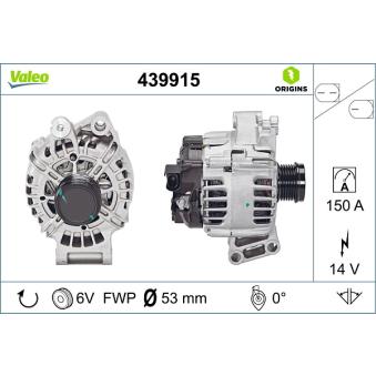 Alternateur VALEO OEM 1830920