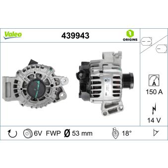 Alternateur VALEO 439943