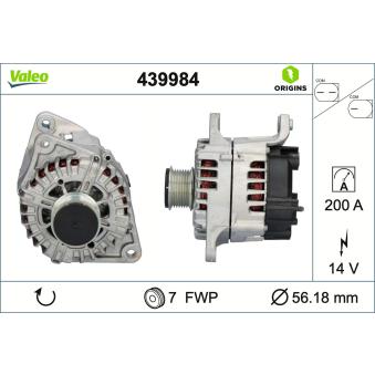 Alternateur VALEO OEM 5801837072