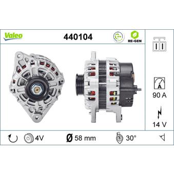 Alternateur VALEO OEM 3730022600