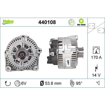 Alternateur VALEO OEM 12317801173