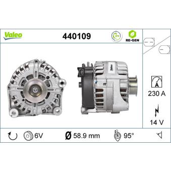 Alternateur VALEO OEM 12317801124