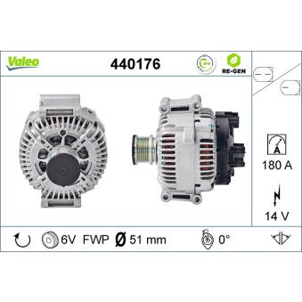 Alternateur VALEO OEM A6461541102