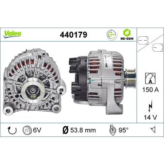 Alternateur VALEO 440179 pour BMW Série 7 730 d - 211cv